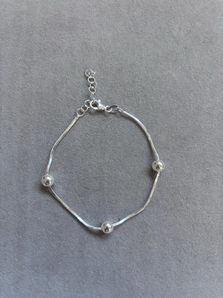 Pulsera de Plata de Ley con Bolas