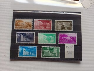 Colección 12 Sellos Marruecos 1956