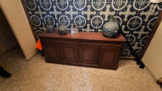 Mueble recibidor de madera