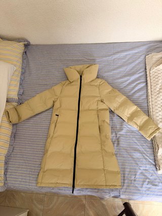 Chaqueta larga beige