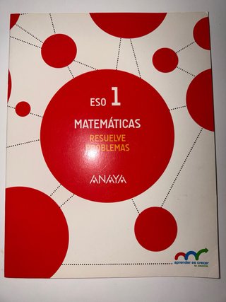 Libro matemáticas 1eso, resuelve problemas