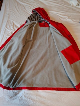 Chaqueta Impermeable Roja