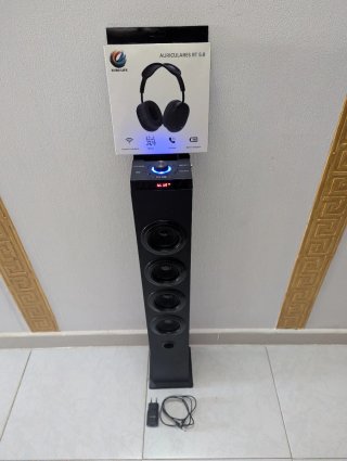 Torre de Sonido Innova TW10 auriculares bluetooth