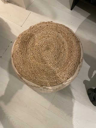 Puff de Yute Beige