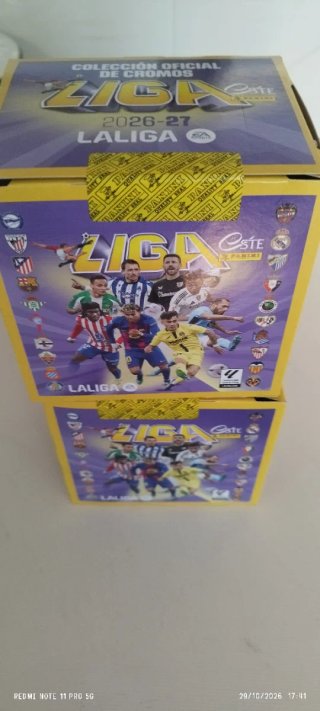 2 Cajas Cromos Liga Este 2026-27 Panini