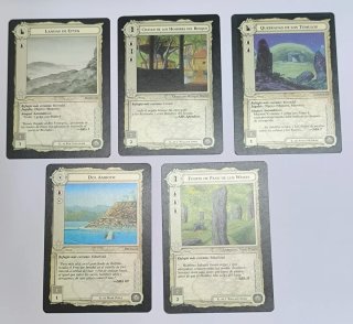 Lote 5 Cartas de Lugar El Señor de los Anillos JCC