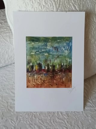 Cuadro Lámina Abstracta 21x29cm