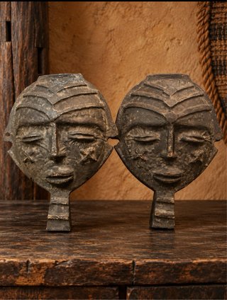 Pareja de Máscaras de Arte Africano