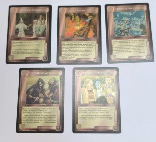 Lote 5 Cartas El Señor de los Anillos JCC