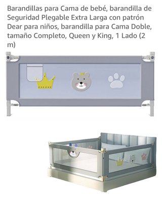 2 Barreras de Seguridad para Cama (150cm y 200cm)
