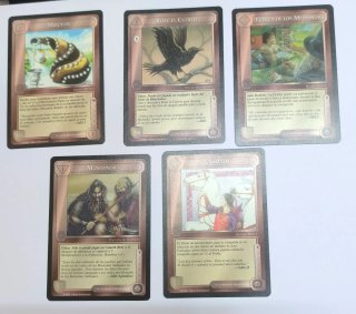 Lote 5 Cartas El Señor de los Anillos JCC