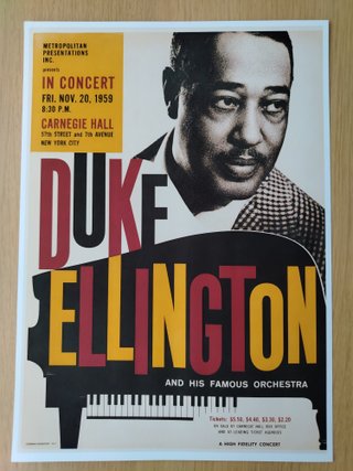 Duke Ellington Póster Jazz DIN A4