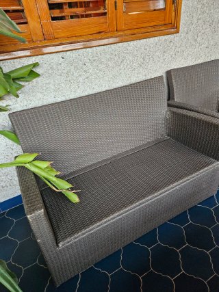 Juego de Sofá y Sillones de Exterior