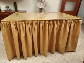 Mesa Camilla de Salón con Cristal