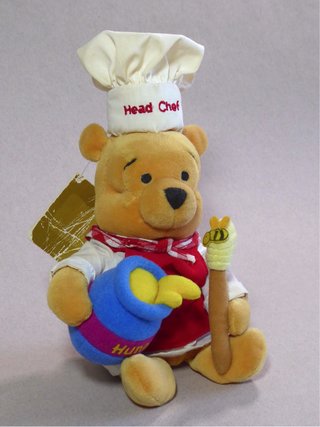 Peluche Winnie the Pooh Head Chef Disney Store