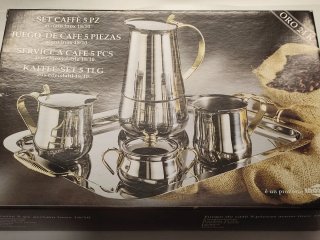 Juego de Café 5 Piezas Acero Inoxidable