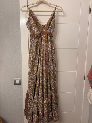 Vestido Largo Estampado Talla S