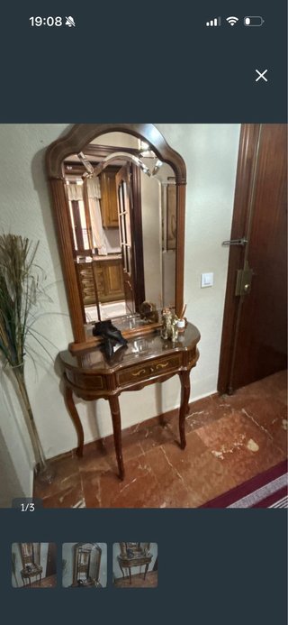 Consola de entrada con espejo