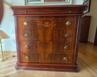 Cómoda Secreter de Madera Estilo Clásico