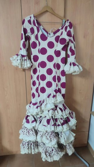 Vestido de Sevillana con Lunares