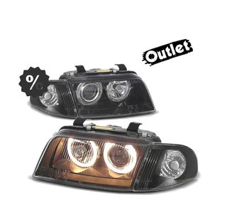 DW FAROS AUDI A4 B5 94-98 OJOS ANGEL CLASSIC NEGROS R011257C