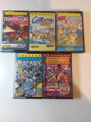 Lote 5 Carátulas Amstrad sin Cintas. Sueltas a 5 €