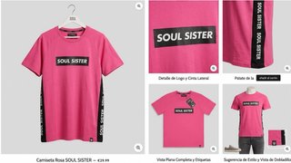 Camiseta Rosa Soul Sister
