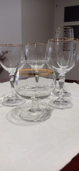 Set de 60 copas Dorado