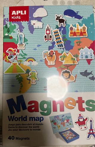 Juego Mapamundi Magnets APLI Kids