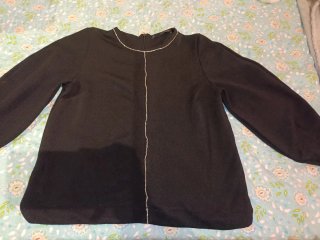 Camiseta negra Sfera con detalle brillante