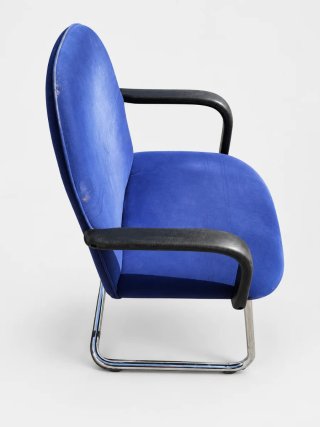 Silla de oficina azul
