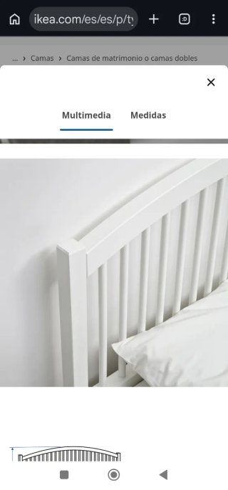 Cabecero Ikea TYSSEDAL Blanco