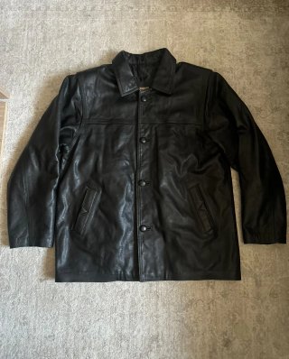 Chaqueta de cuero negra talla XXL