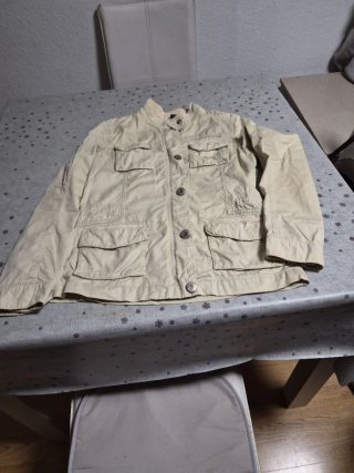 Chaqueta de entretiempo beige