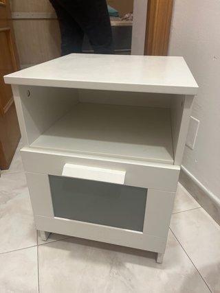 Mesita de noche IKEA blanca
