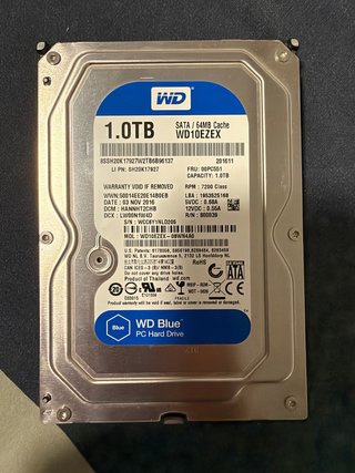 HDDs WD Blue 1TB 7200RPM