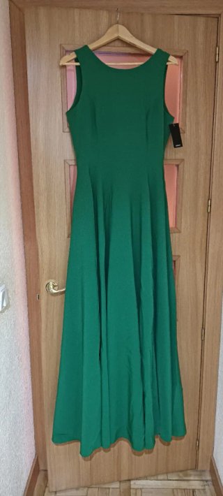 Vestido de fiesta largo verde
