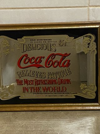 Cuadro Espejo Coca-Cola 25x20cm