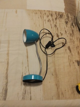 Flexo de escritorio azul