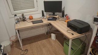 Mesa de escritorio en L 150x150cm