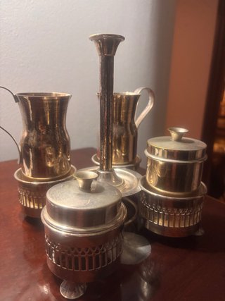 Juego de café de alpaca