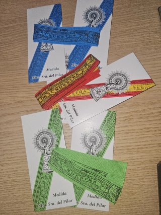Lote 6 Cintas de la Virgen del Pilar