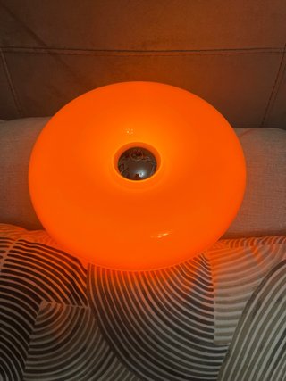 Lampada Stile IKEA Varmblixt Donut Arancione