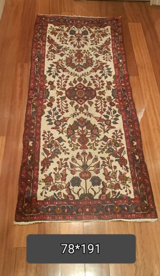 Alfombra de Lana 78x191 cm