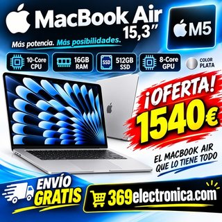 Apple MacBook Air 15,3 M5 16GB 512GB