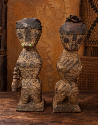 Set de 2 Figuras de Arte Africano