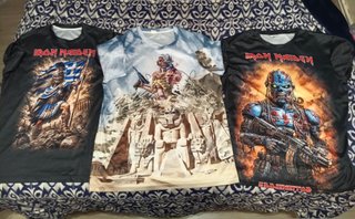 3 Camisetas Iron Maiden