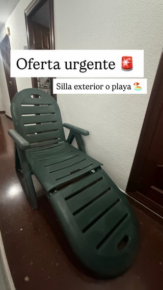Silla Tumbona de Exterior Verde