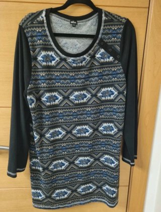 Vestido Natura Estampado Talla XL