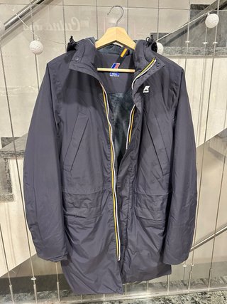Parka K-Way azul grisáceo